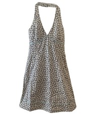 Robin Jordan Adjustable Neck Strap Halter Dress Floral Print Women's Size 4