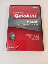 Quicken DELUXE 2008 For Windows PC Software Genuine Pre Owned