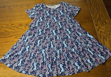 Lilly Pulitzer On The Catwalk Mini Jodee Dress EUC Girls Cat Tiered Size L 8-10