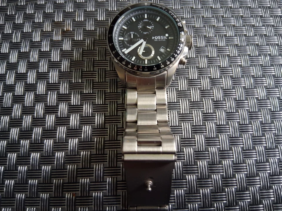 Fossil CH-2600 Armbanduhr Herren Edelstahl Silber Uhr mit Box - Bild 3 von 4