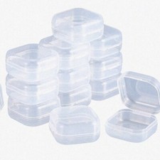 12 Clear Bead Storage Containers
