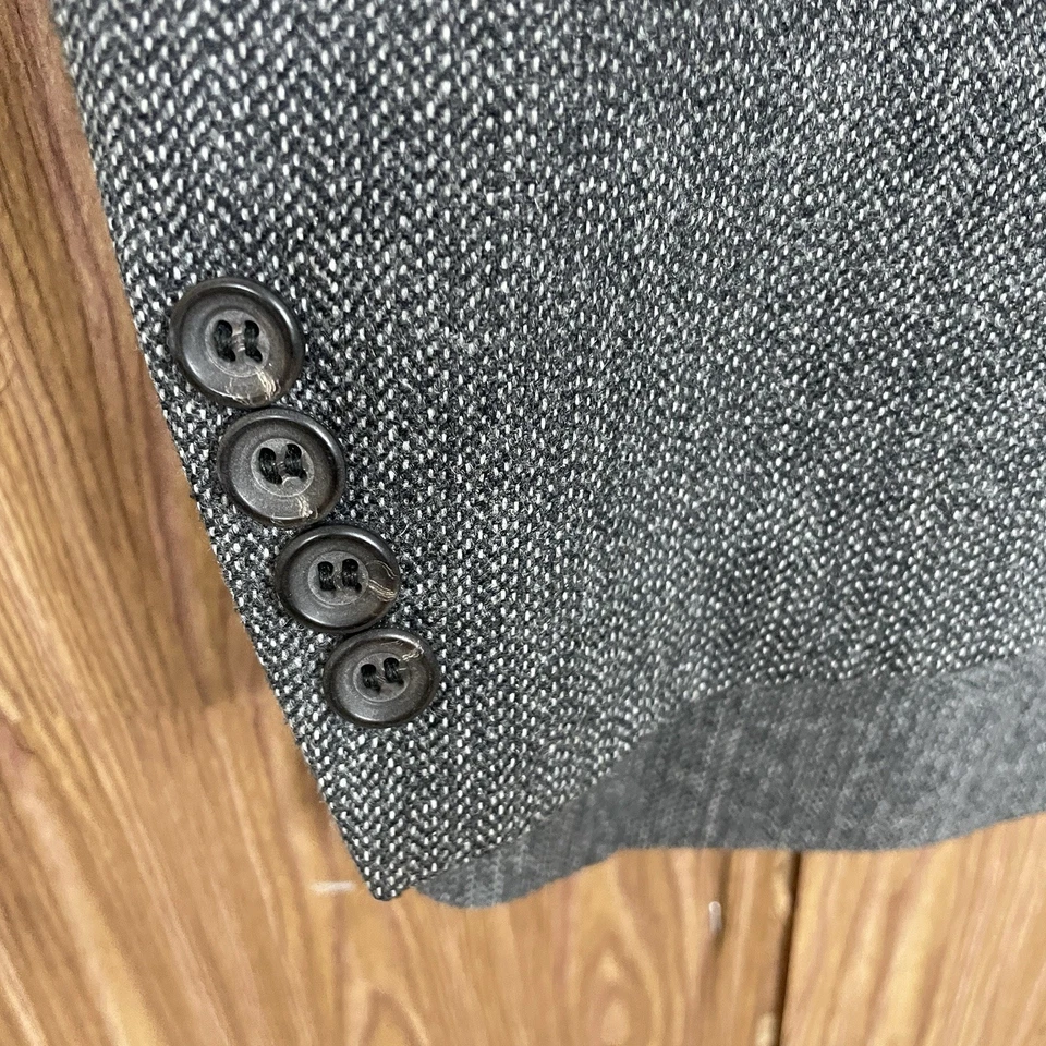 Chaps Ralph Lauren Vintage 1950s 1960s USA Made 2 Piece Suit Mens 40R Gray Wool - Image 4 of 4