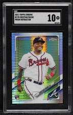 2021 Topps Chrome Prism Refractor Cristian Pache #178 SGC 10 GEM 0o3x
