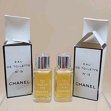 CHANEL NO. 19 Eau De Toilette Vintage Sample Size Bottles With Boxes