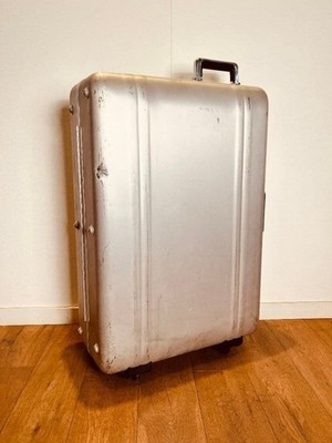 Zero Halliburton Silver 4-wheels Carry Case Suitcase | eBay