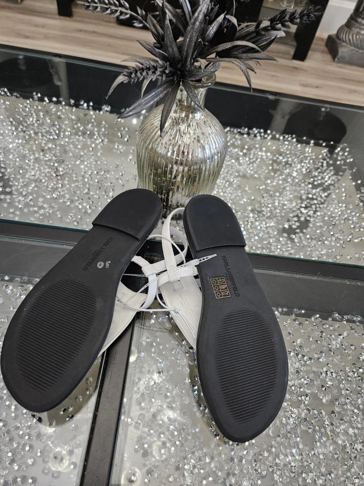NUEVAS Sandalias para Mujer Karl Lagerfeld Paris Chanclas Soterios Talla 6,5 7 8,5 Foto 3 de 4