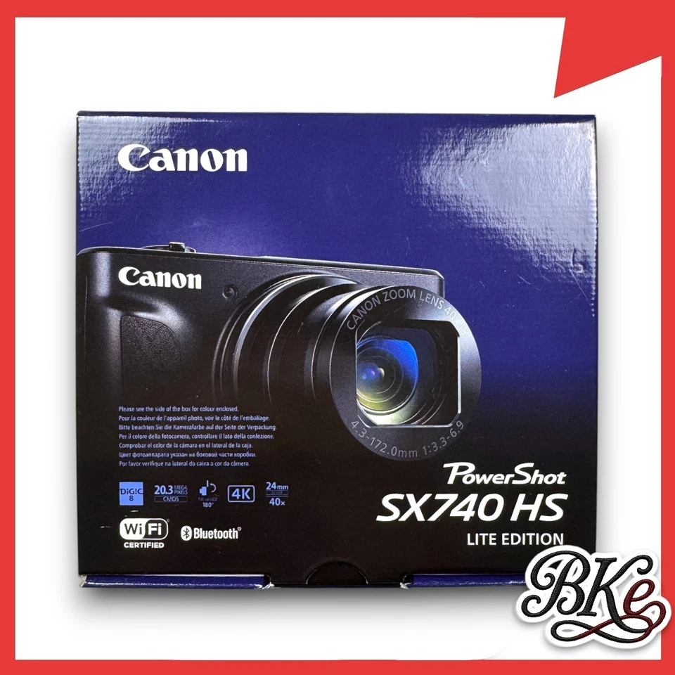Canon PowerShot SX740 HS Lite Edition Kompaktkamera Schwarz & Silber NEU - Bild 2 von 4