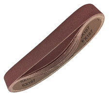 12x Schleifband 40x760mm gemischte K&ouml;rnung Set Normalkorund Bandschleifer Gewebe