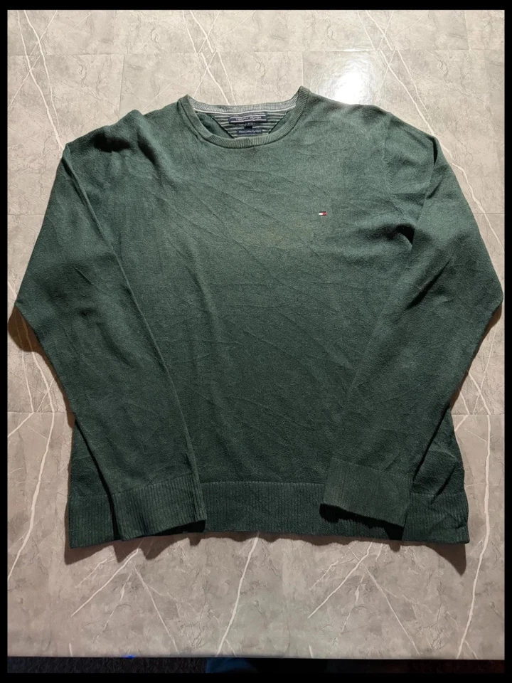 Pull Tommy Hilfiger, Col Rond Crewneck, Sweat Cachemire Pima Coton #MLRLT1 - Photo 2/4