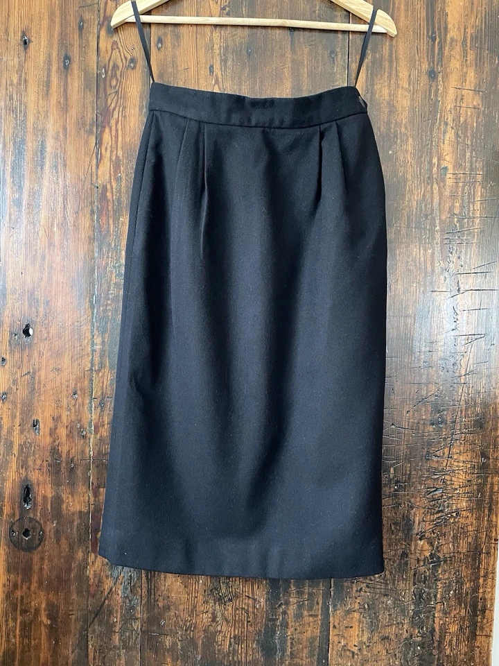 Falda lápiz Ralph Lauren Collection etiqueta púrpura 100 % lana talla US para mujer’s 10 Foto 3 de 4