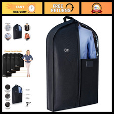 Premium 40" Garment Bag with 5" Gusset Breathable Suit Sweater Cover, Travel
