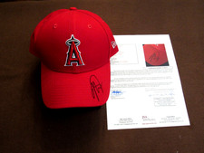 MIKE TROUT 3 X MVP 9 X SS ANGELS SIGNED AUTO NEW ERA CAP HAT JSA LOA BEAUTY