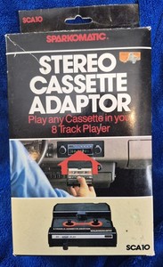 Sparkomatic SCA10 Stereo Cassette Adapter for 8 Track Player Car Home Player