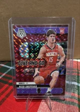 2024-25 Panini Mosaic GivenGo Reed Sheppard Fluorescent Purple Mosaic Prizm 175 