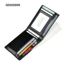 GENODERN RFID Blocking Men Mini Leather Ultra Fashion Dollar Slim Male Purse
