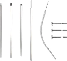 14G 16G 18G 20G Piercing Taper, Stainless Steel Threadless Insertion Pin Screw o
