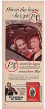 Prince Albert Tobacco WWII Ad Print Pipe Appeal 1940s Smoking Joy