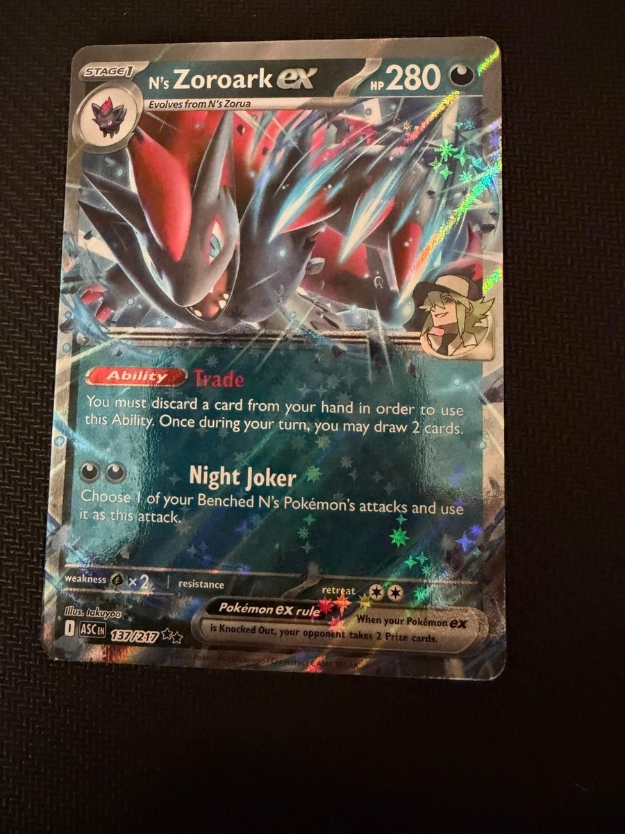 N's Zoroark ex 098/159 Double Rare ME: Ascended Heroes Pokemon