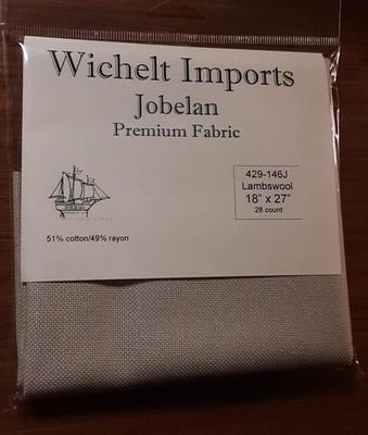 Wichelt JOBELAN Fabric for Cross Stitch Lambswool 28ct 18 x 27  