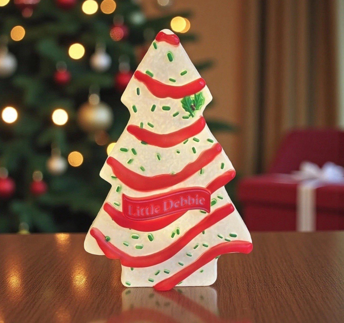 Little Debbie Christmas Tree Cake Blow Mold 22" LED Lighted NEW 22 Inches Tall