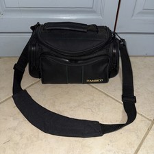 Ambico Camcorder Camera Bag Case with Padded Pockets, Shoulder Strap and Handle