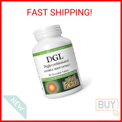 Natural Factors DGL Chewable - Digestive Support Supplement with Licorice Root E