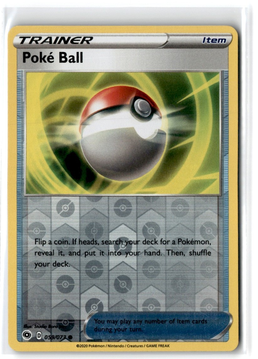2020 Sword & Shield - Champion's Path Poké Ball #59 Common Reverse Holo