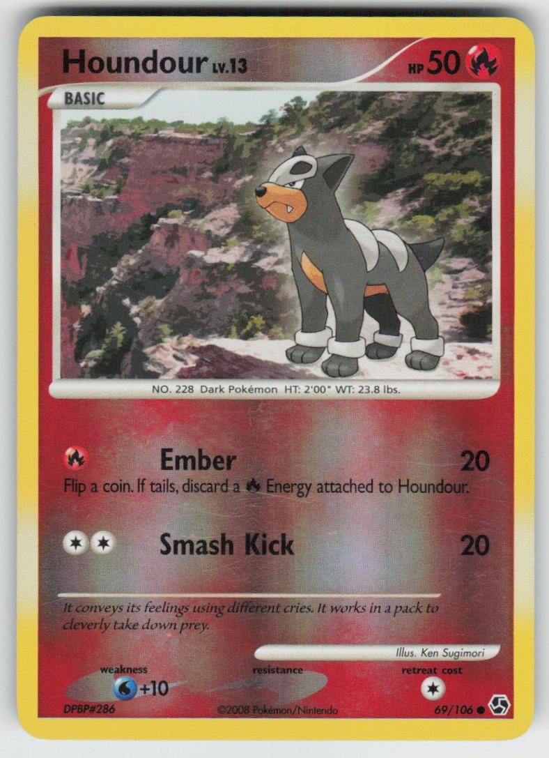 Houndour Common Great Encounters 69/106 LP