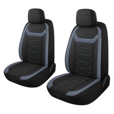 CAROMOP Breathable Car Seat Cover 2 Front Seats, 3D Air Mesh Cloth ... Fast Ship