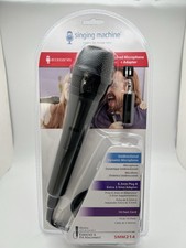 Singing Machine Unidirectional Karaoke Microphone And Adapter Brand New