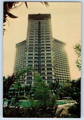 Acapulco Mexico Postcard Rooms & Suites Plaza International Hyatt Regency c1950s