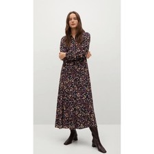 MANGO Flowy Floral Printed Maxi Dress. Size 6