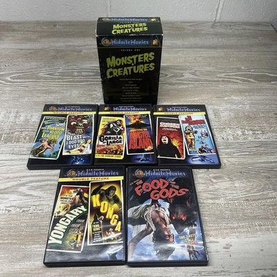 Midnite Movies Monsters & Creatures Volume One Box Set (9 movies, DVD, 2007) 
