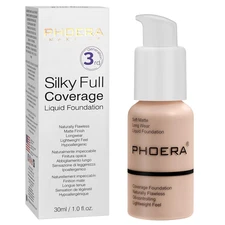 PHOERA Foundation, PHOERA Matte Liquid Foundation,Phoera Makeup for Women, PHOER