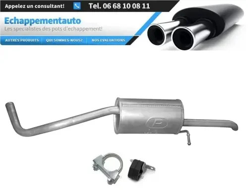 Silencieux échappement arrière Skoda Fabia 1.2 break Praktik 2005 2014 pot de rechange