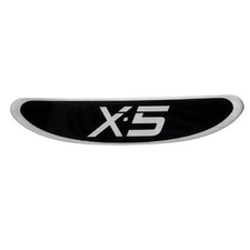 Nitro Boat Raised Decal 157579 | X-5 Black Silver 8 1/8 Inch