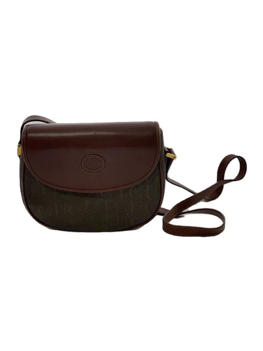 Sac bandoulière Gucci/cuir/marron/motif intégral/ancien