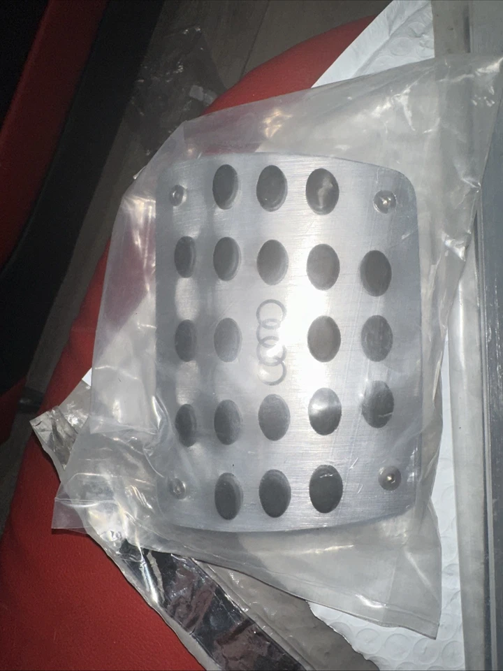Audi S5 Brushed Stainless Pedal Cap - Brake And Foot Rest With Emblem True OEM - Image 3 of 4