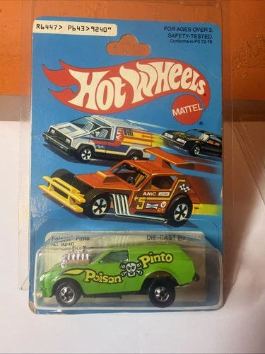 Hot Wheels Poison Pinto Green Blackwall Die-Cast Metal Toy Car Mattel 1979 New
