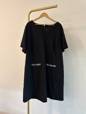 Tommy Hilfiger Plus Size Split-Neck Beaded-Po Black Size 22W $129