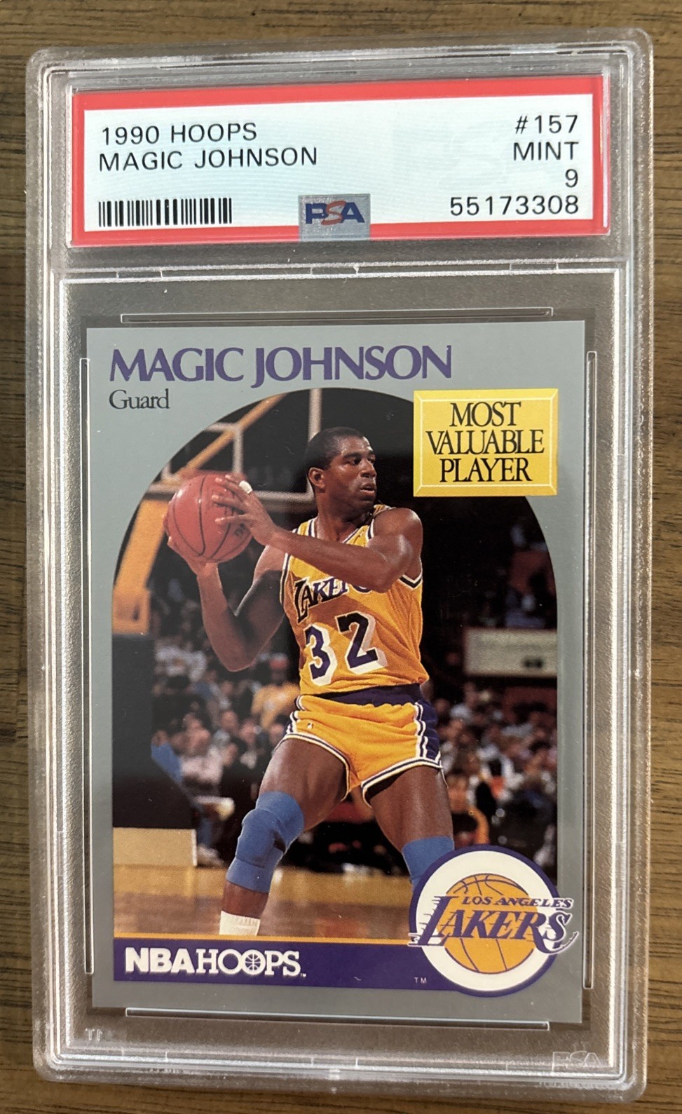 Magic Johnson - 1990 Hoops #157   PSA 9 Los Angeles Lakers  HOF           H333