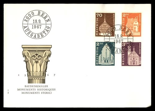 Mayfairstamps Switzerland FDC 1967 Historic Buildings Combo First Day Cover aaw_