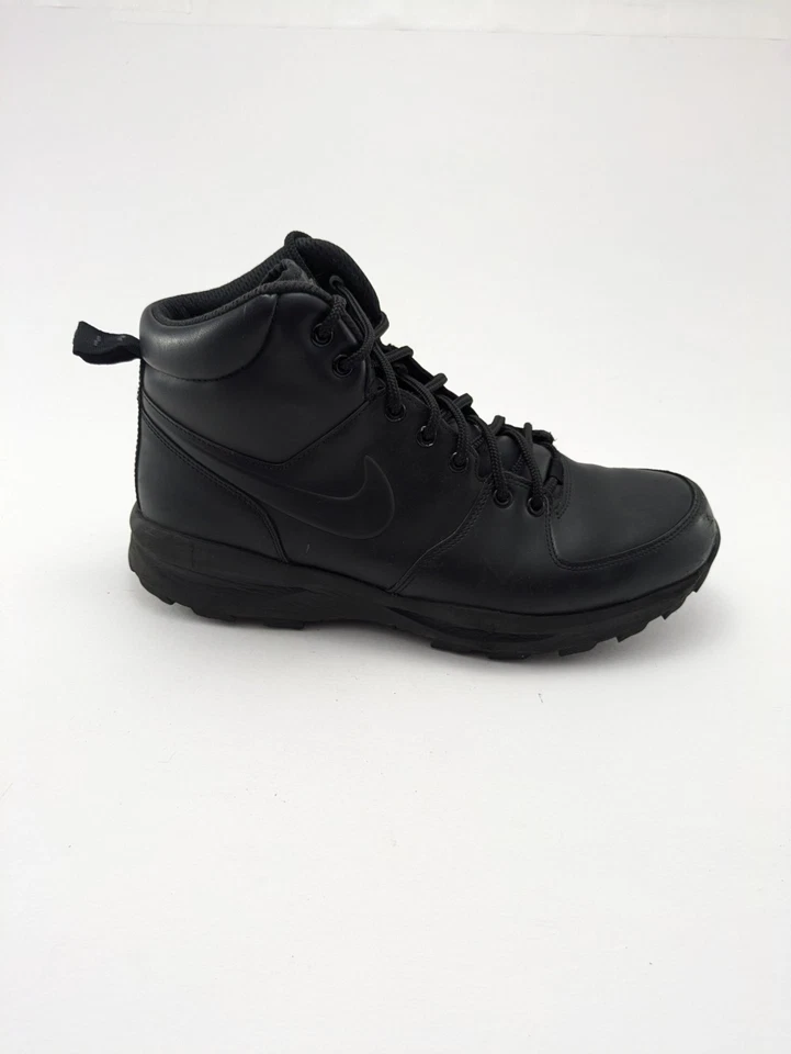 Hombres Nike ACG Manoa Triple Negro Exterior Senderismo Cuero Botas 454350-003 Talla 12 Foto 3 de 4