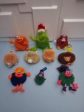 Vintage 1990s Koosh Ling Bundle OF 10 Kooshlings Ball Bendable Buddies