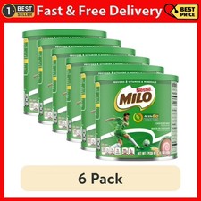  6 pack Nestle Milo Active Go Chocolate Malt Powder Drink Mix, 14.1 oz