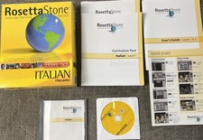Rosetta Stone Italiano Level 1 2 Personal Edition New Open Box Complete