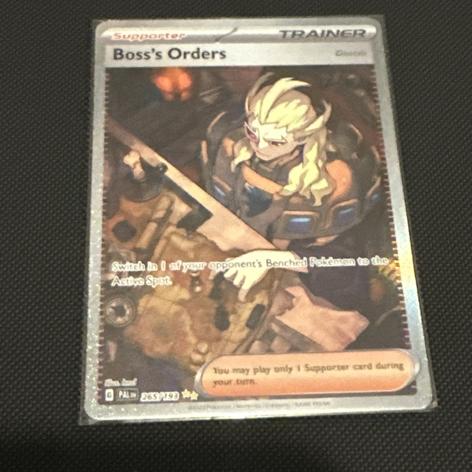 Boss's Orders 265/193 Pokémon Paldea Evolved NM
