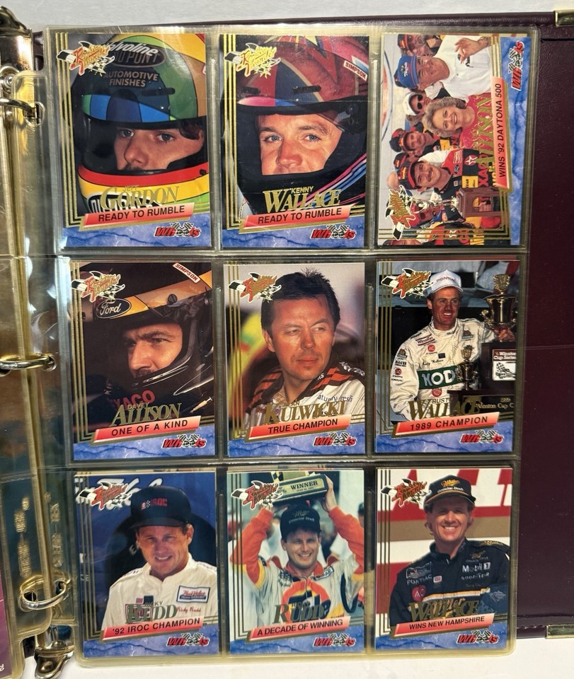 Sp7 Sign 1993 Wheels Rookie Thunder NASCAR Complete 100 Card Set PLUS SP1-SP7 W ...
