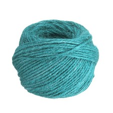 Natural Jute Rope 164 Feet 2mm for String, Bright Blue