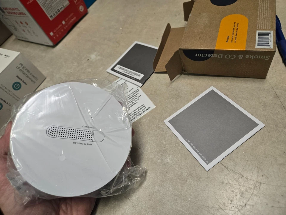 NOB SimpliSafe Carbon Monoxide Detector & Smoke Detector Alarm Latest Gen White - Image 4 of 4